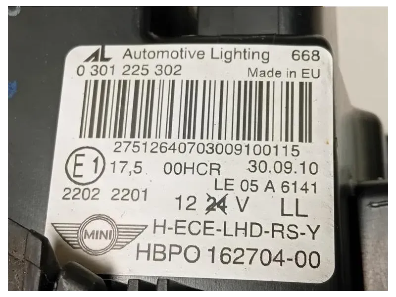 Proiettore ANT SX 162704-00 Mini MINI Cooper R56 2007