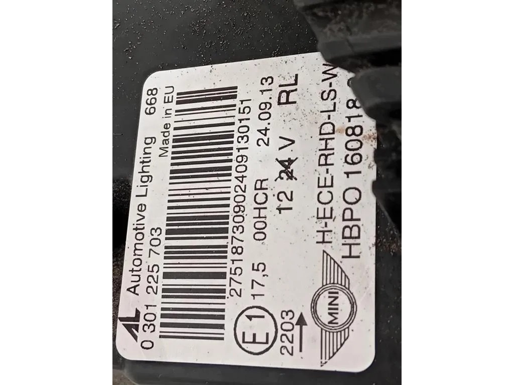 Proiettore ANT SX 0301225703 Mini MINI Cooper R56 2007