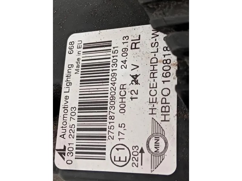 Proiettore ANT SX 0301225703 Mini MINI Cooper R56 2007