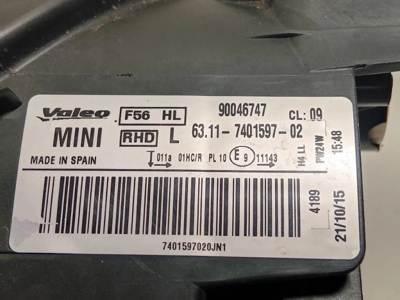 Proiettore ANT SX 90046747 Mini MINI ONE F56 2014