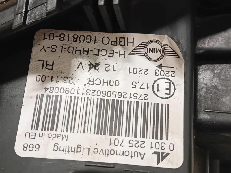 Proiettore ANT SX 0301225701 Mini MINI ONE R56 2007