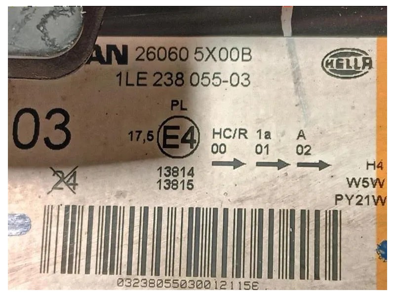 Proiettore ANT SX 260605X00B Nissan Navara 2010