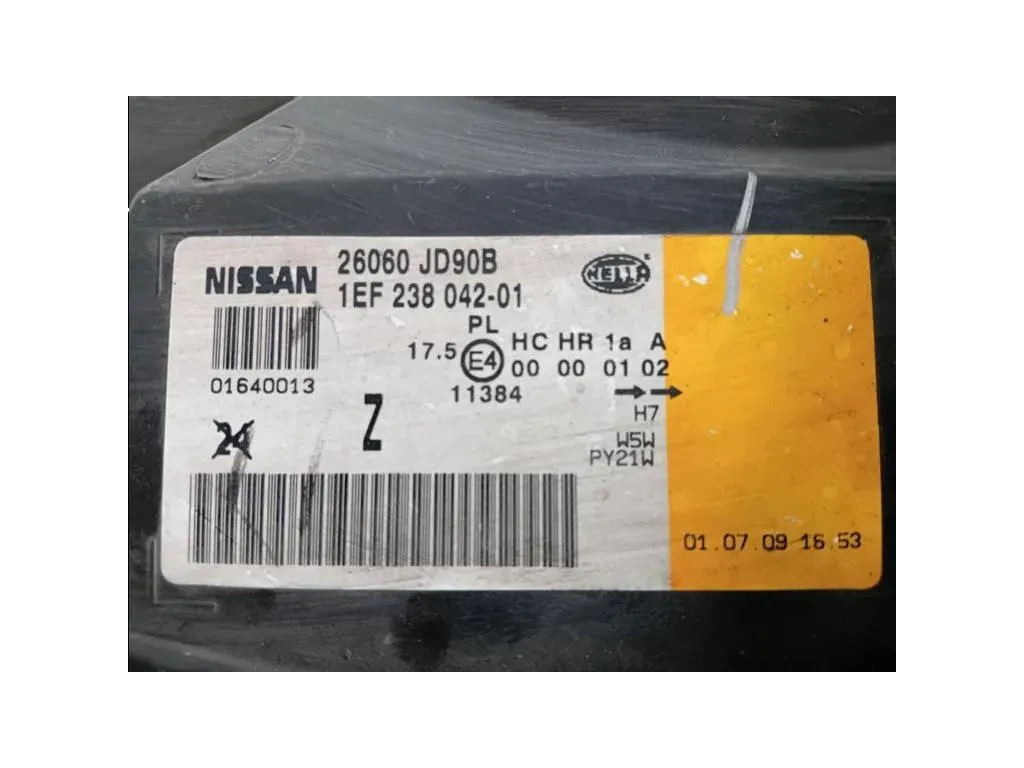 Proiettore ANT SX 26060 JD90B Nissan Qashqai II 2014