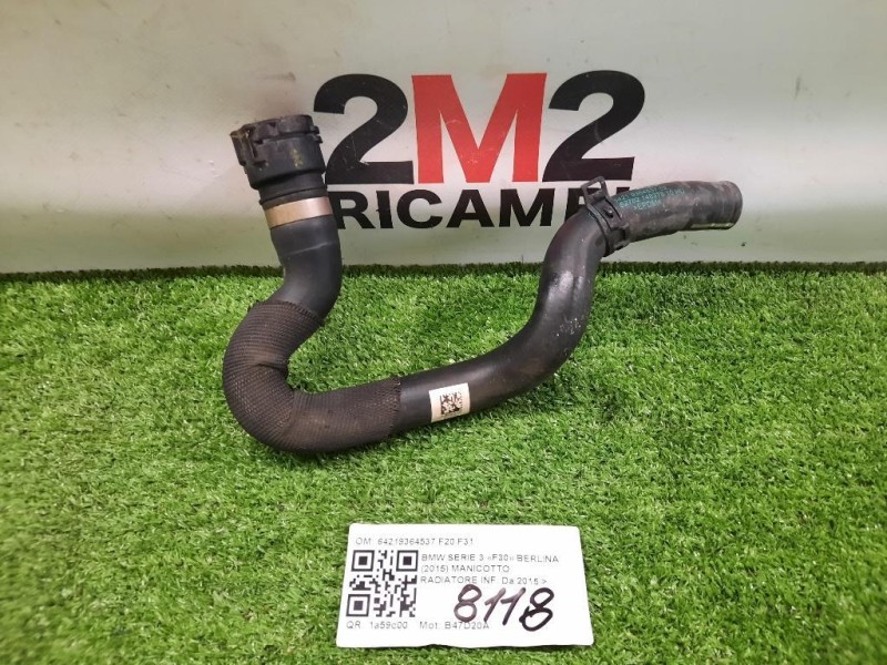 Manicotto Radiatore INF 64219364537 F20 F31 Bmw Serie 3 F30 Berlina 2015