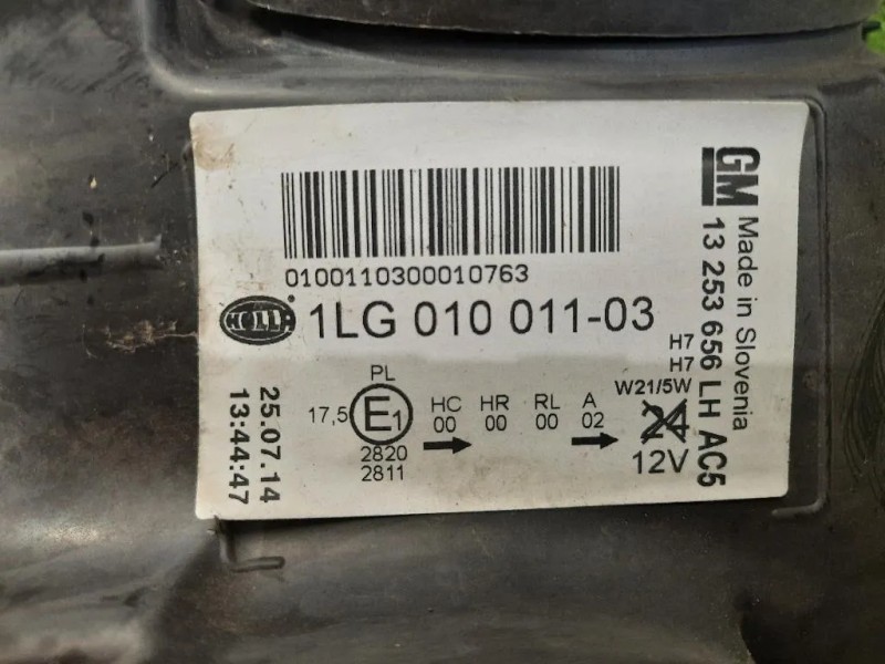 Proiettore ANT SX 13253656 Opel Astra J 2010