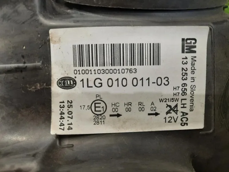 Proiettore ANT SX 13253656 Opel Astra J 2010