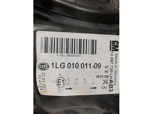 Proiettore ANT SX 13297720 Opel Astra J 2012