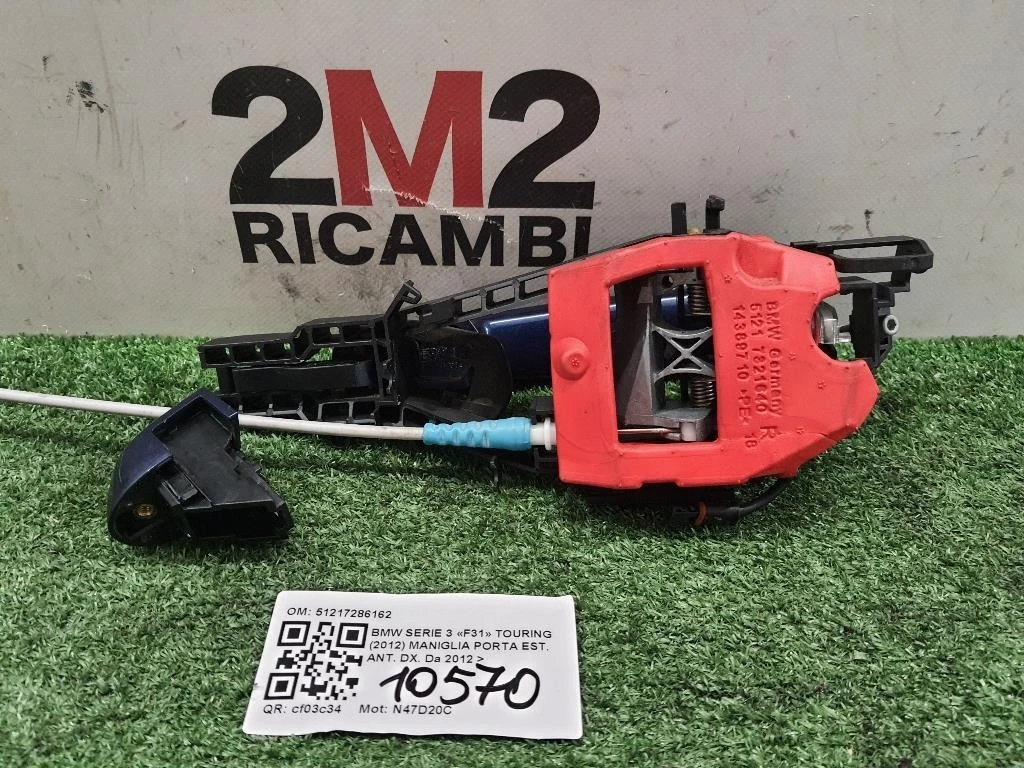 Maniglia Porta EST ANT DX 51217286162 Bmw Serie 3 F31 Touring 2012