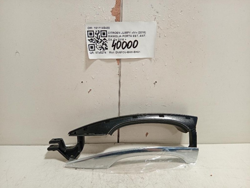 Maniglia Porta EST ANT DX 1611145480 Citroen Jumpy IV 2016