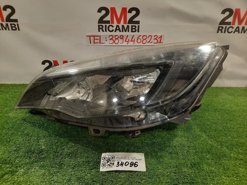 Proiettore ANT SX 1LG010011-17 Opel Astra J 2012