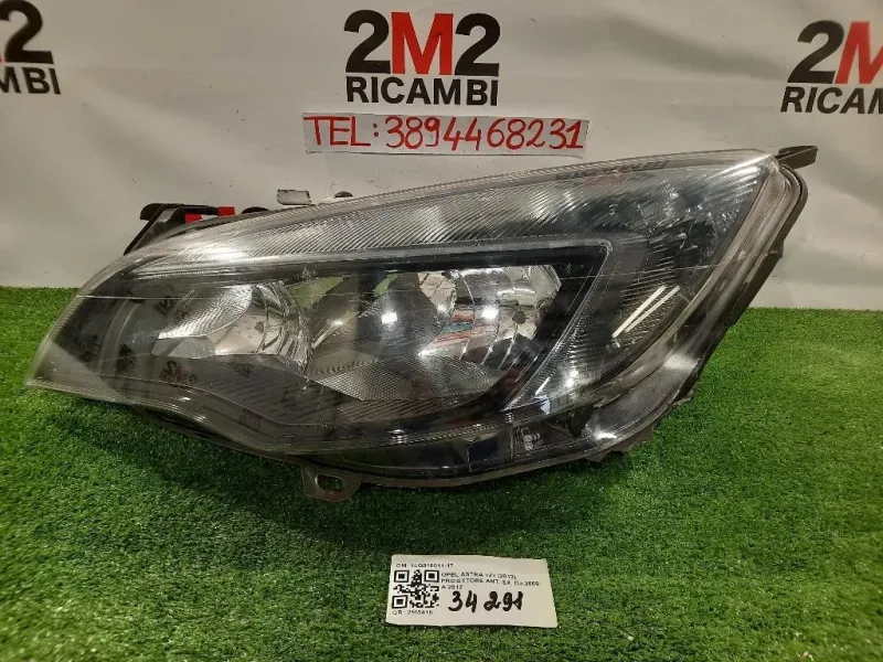 Proiettore ANT SX 1LG010011-17 Opel Astra J 2012