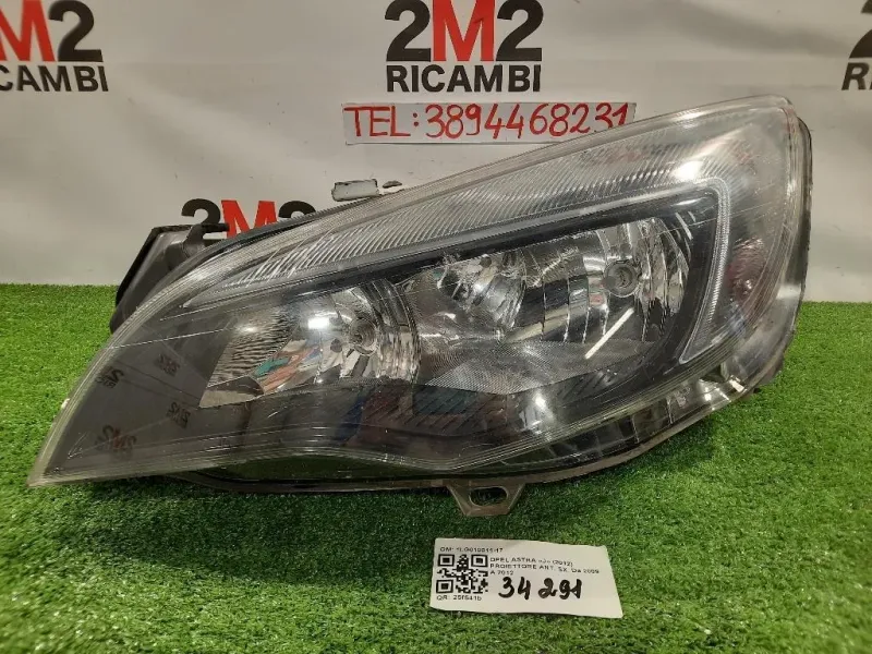 Proiettore ANT SX 1LG010011-17 Opel Astra J 2012