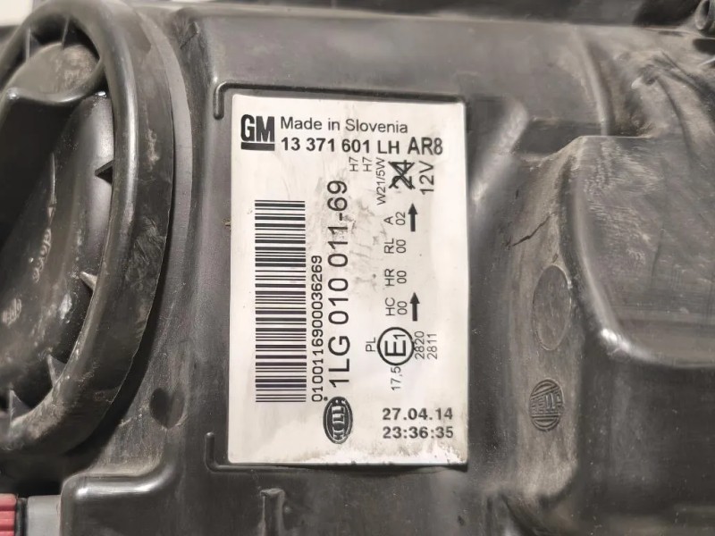 Proiettore ANT SX 1LG01001169 Opel Astra J 2012