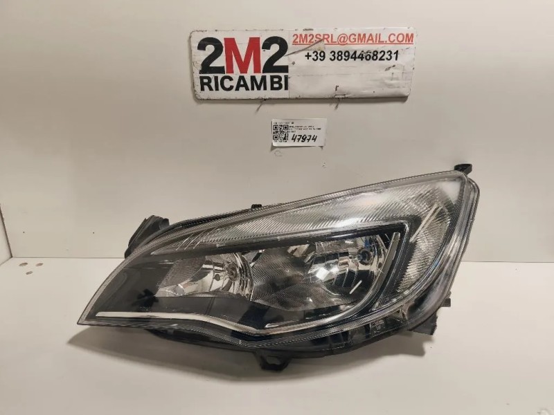 Proiettore ANT SX 1LG01001169 Opel Astra J 2012