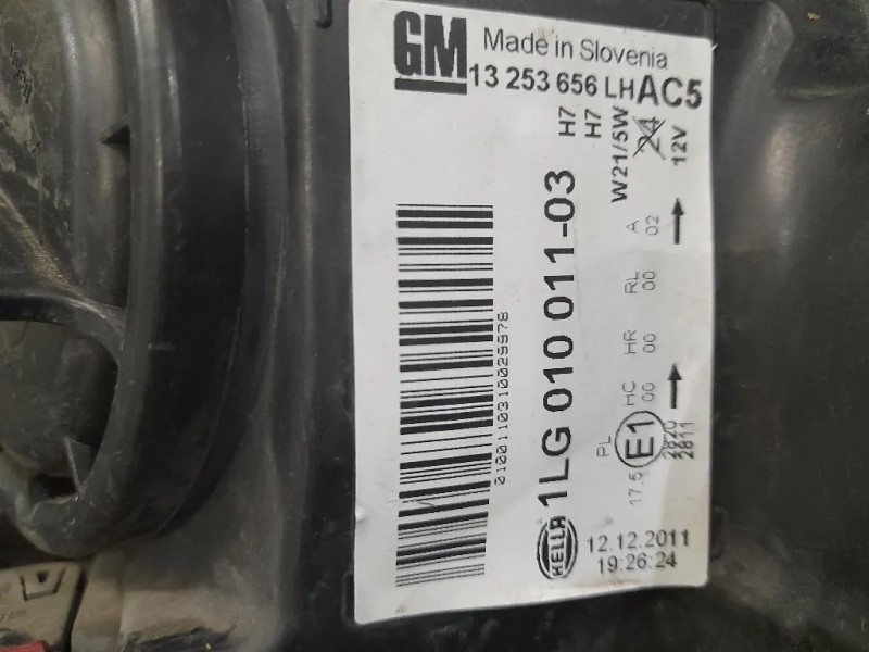 Proiettore ANT SX 13253656 Opel Astra J SW 2010