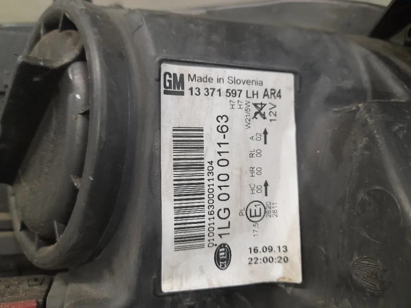 Proiettore ANT SX 13371597 Opel Astra J SW 2010