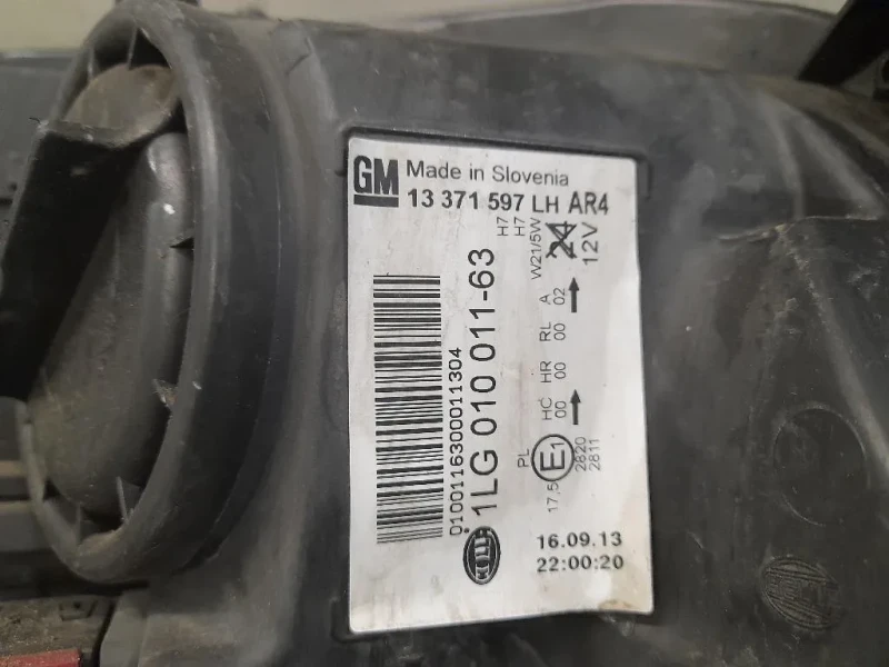 Proiettore ANT SX 13371597 Opel Astra J SW 2010