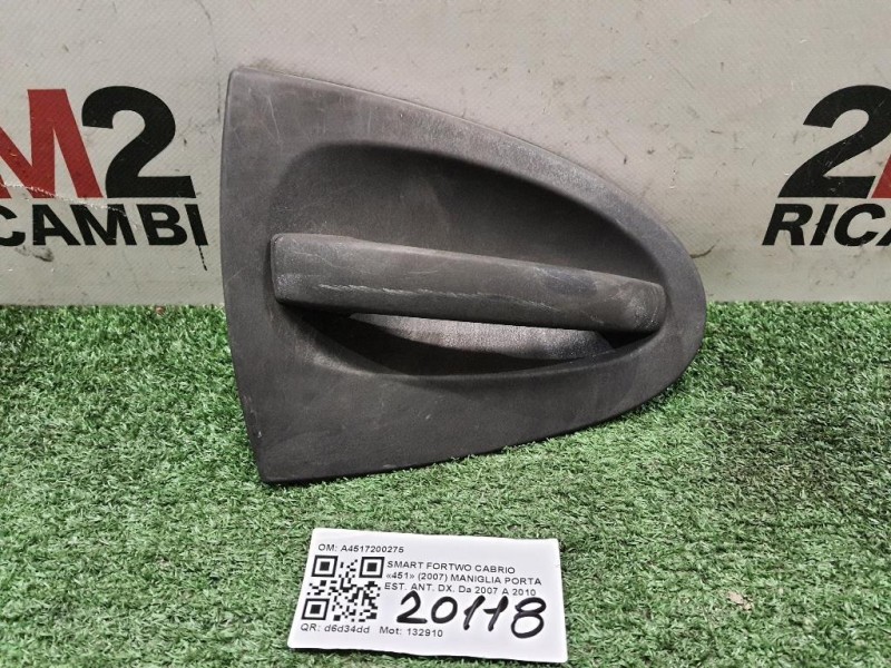 Maniglia Porta EST ANT DX A4517200275 Smart Fortwo Cabrio 451 2007