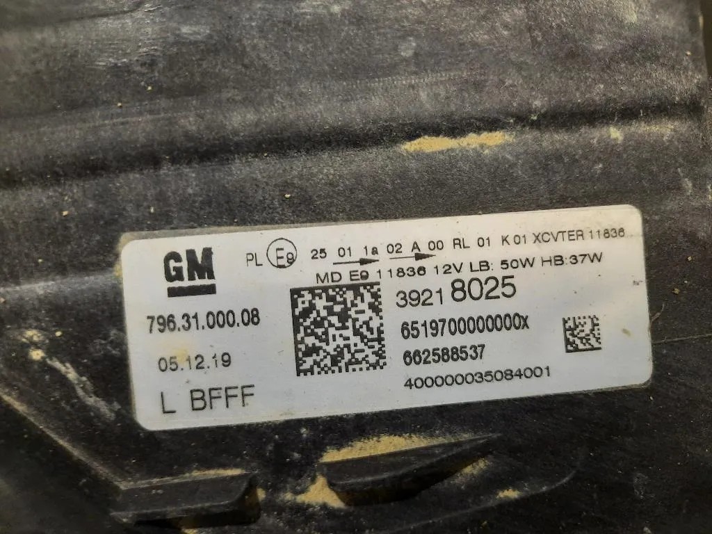 Proiettore ANT SX 39218025 Opel Astra K 2019