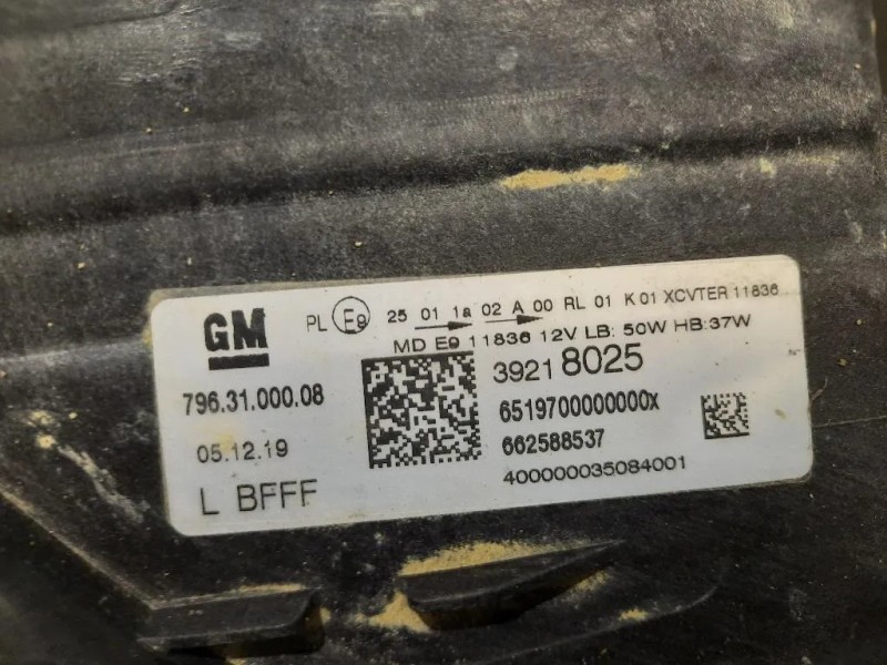 Proiettore ANT SX 39218025 Opel Astra K 2019