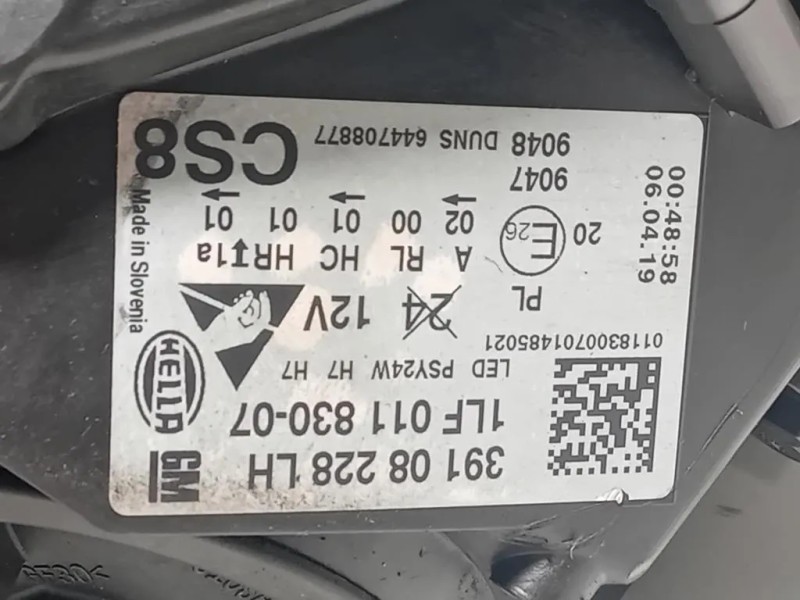 Proiettore ANT SX 39108228 Opel Corsa E 2014