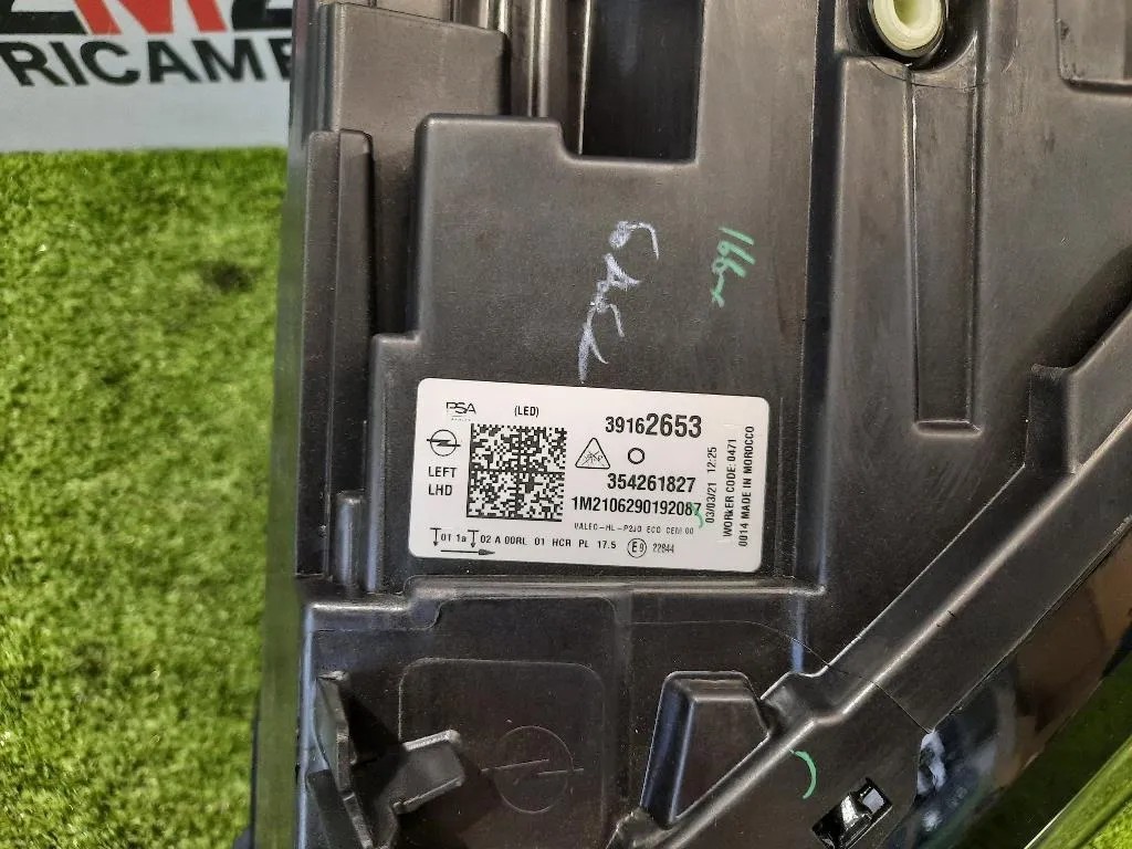 Proiettore ANT SX 9829522780 39162653 ECO LED Opel Corsa F 2019