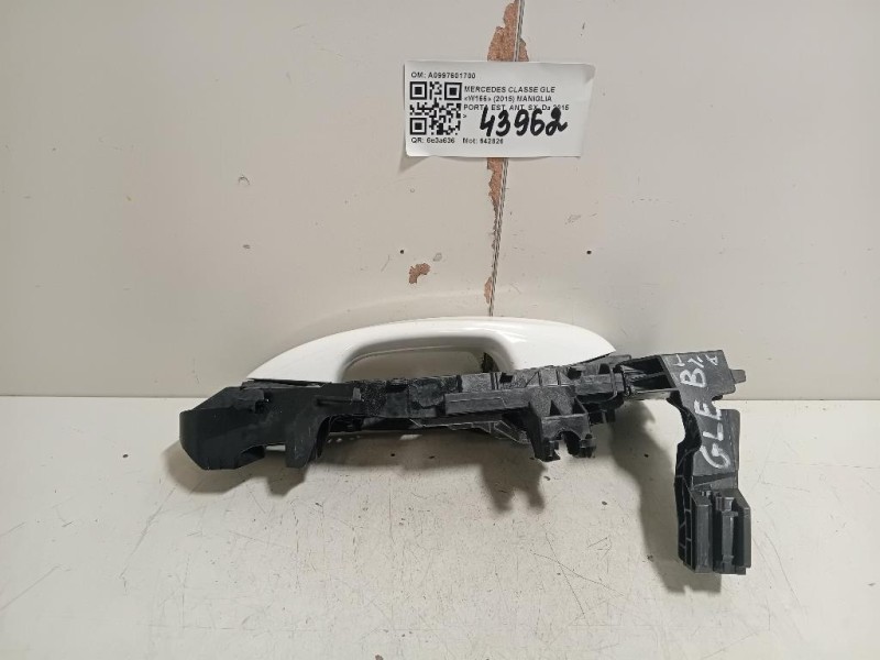 Maniglia Porta EST ANT SX A0997601700 Mercedes Classe GLE W166 2015