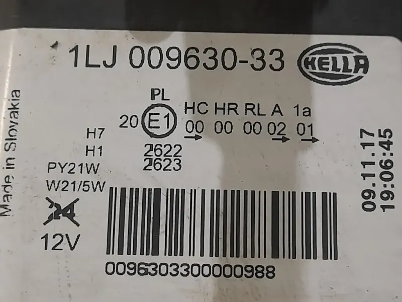 Proiettore ANT SX 1LJ009630-33 Opel Insignia A 2009