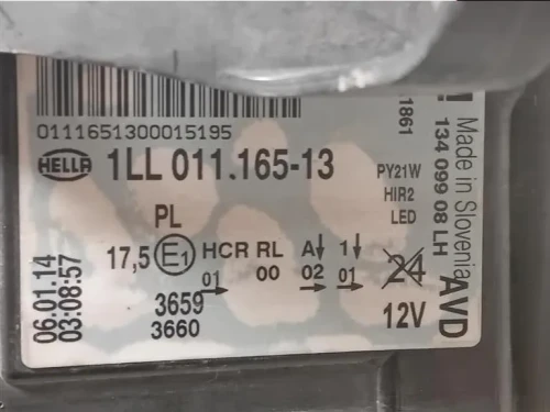 Proiettore ANT SX 13409908 Opel Insignia A 2013