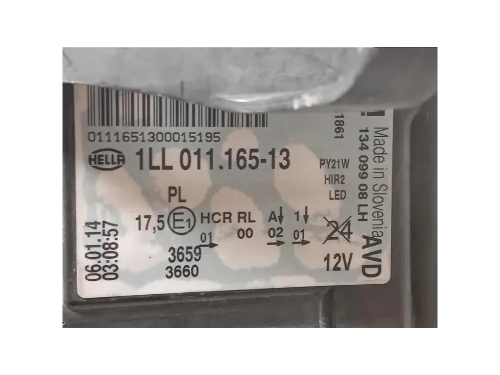 Proiettore ANT SX 13409908 Opel Insignia A 2013