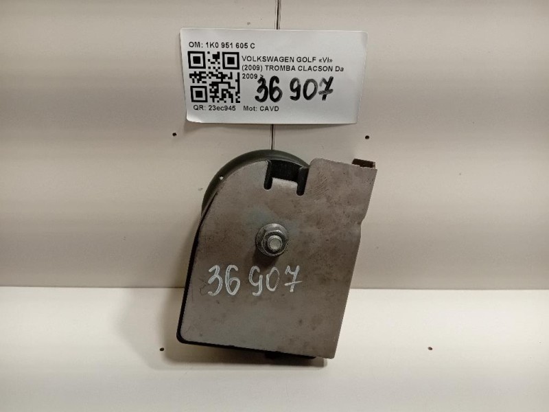 Tromba Clacson 1K0 951 605 C Audi A1 8XK 2015