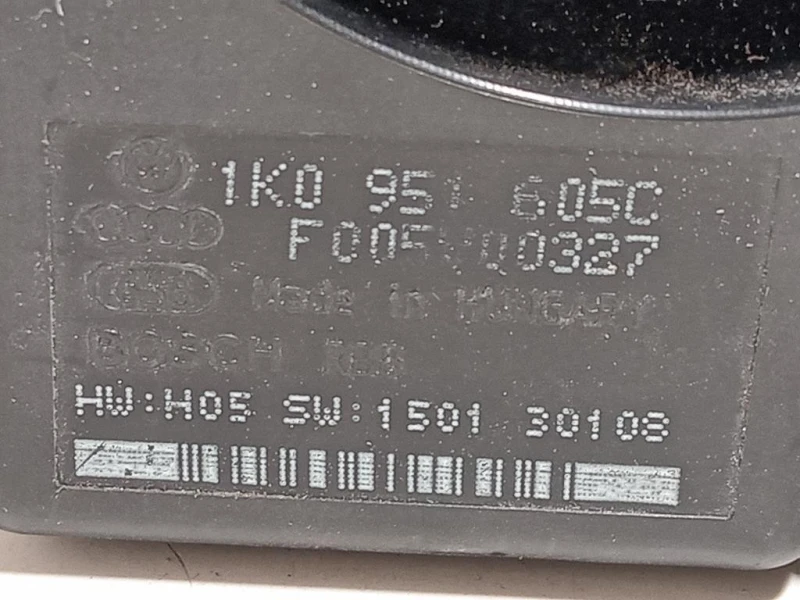 Tromba Clacson 1K0 951 605 C Audi A1 8XK 2015