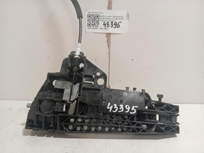 Maniglia Porta EST POST DX 8T0 837 167 A Audi A1 8XF Sportback 2015