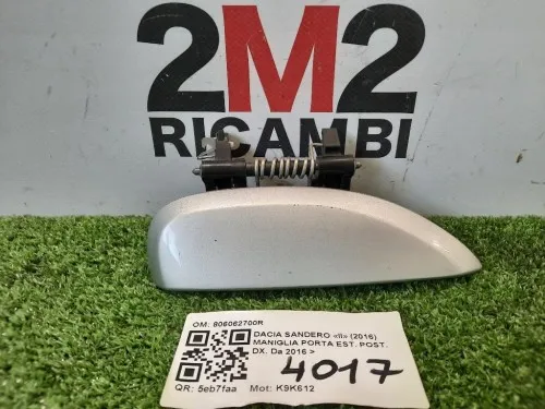 Maniglia Porta EST POST DX 806062700R Dacia Sandero II 2016