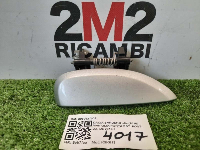 Maniglia Porta EST POST DX 806062700R Dacia Sandero II 2016