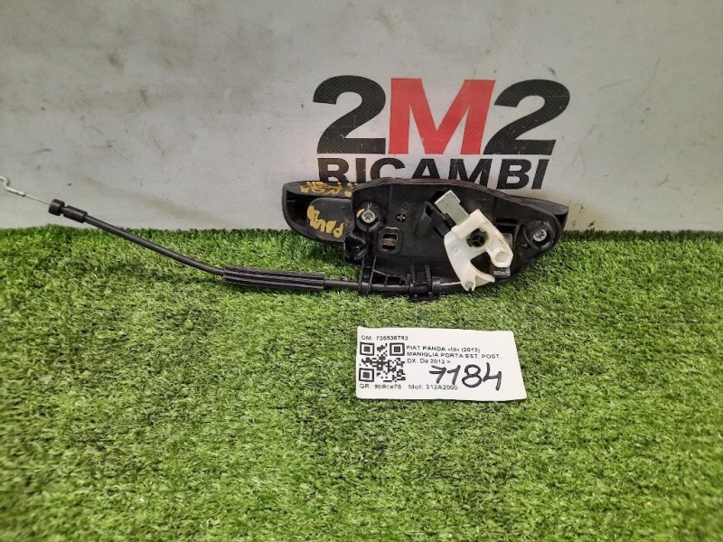 Maniglia Porta EST POST DX 735536783 Fiat Panda III 2012