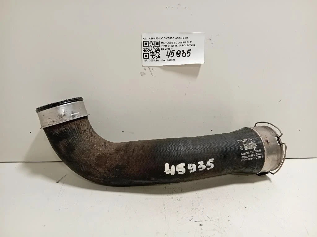 TUBO Acqua A166 528 00 00 TUBO ACQUA DX Mercedes Classe GLE W166 2015