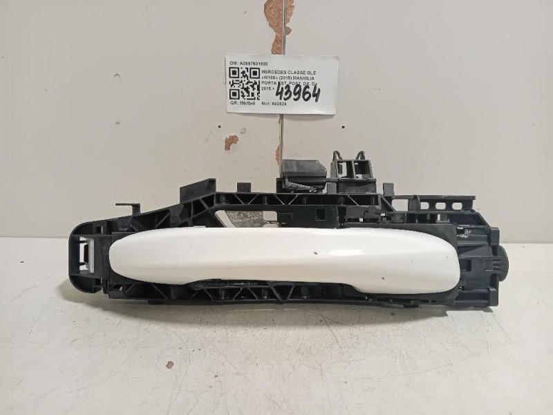 Maniglia Porta EST POST DX A0997601800 Mercedes Classe GLE W166 2015