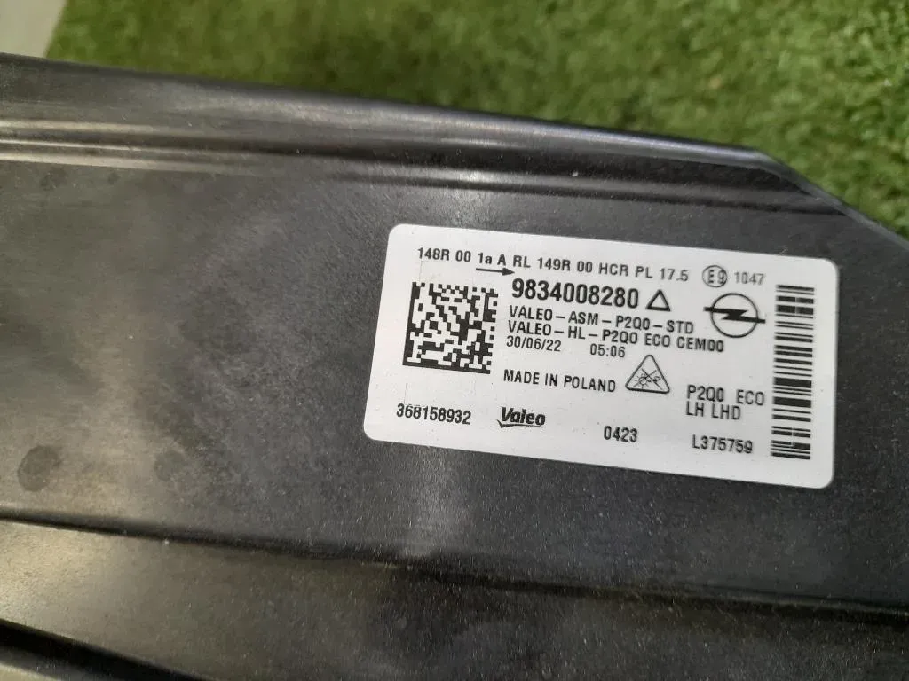 Proiettore ANT SX 9834008280 Opel Mokka B 2020