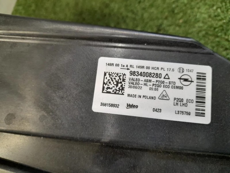 Proiettore ANT SX 9834008280 Opel Mokka B 2020