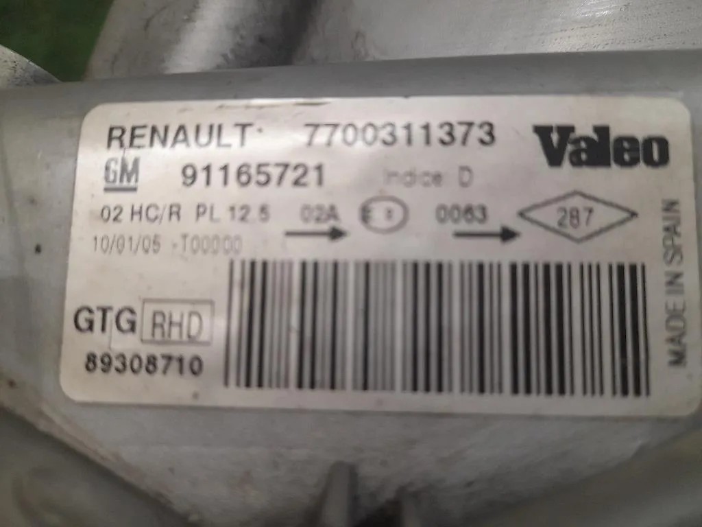 Proiettore ANT SX 91165721 Opel Vivaro A 2001