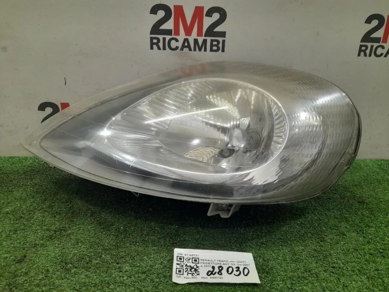 Proiettore ANT SX 91165721 Opel Vivaro A 2001