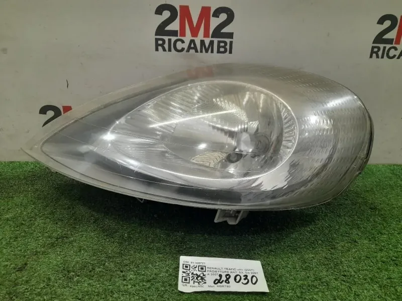 Proiettore ANT SX 91165721 Opel Vivaro A 2001