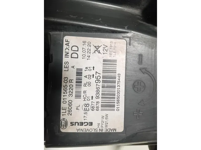 Proiettore ANT SX 1LE011565 Opel Vivaro B 2015