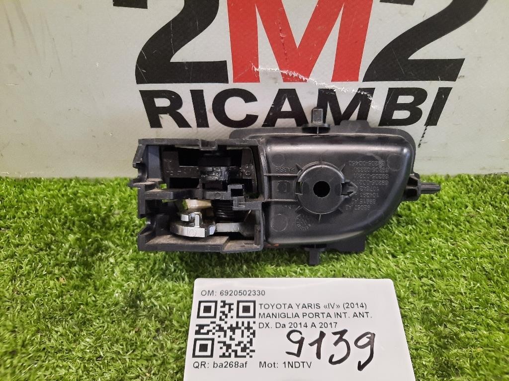 Maniglia Porta INT ANT DX 6920502330 Toyota Yaris IV 2014
