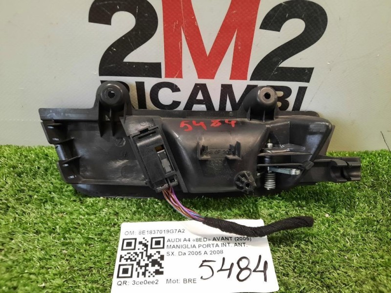 Maniglia Porta INT ANT SX 8E1837019G7A2 Audi A4 8ED Avant 2005