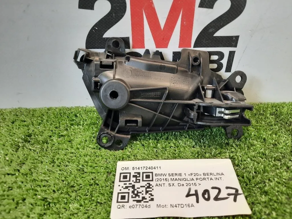 Maniglia Porta INT ANT SX 51417240411 Bmw Serie 1 F20 Berlina 2015
