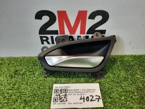 Maniglia Porta INT ANT SX 51417240411 Bmw Serie 1 F20 Berlina 2015