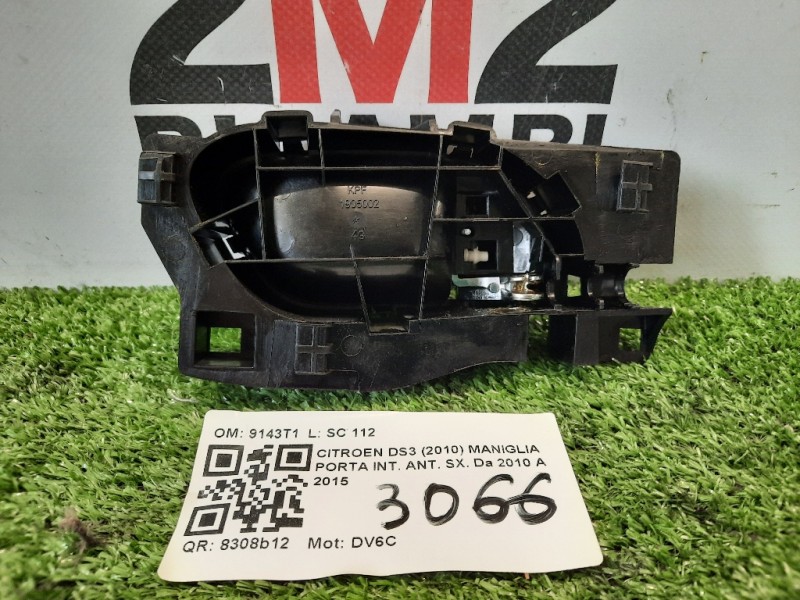 Maniglia Porta INT ANT SX 1905002 Citroen DS3 2010