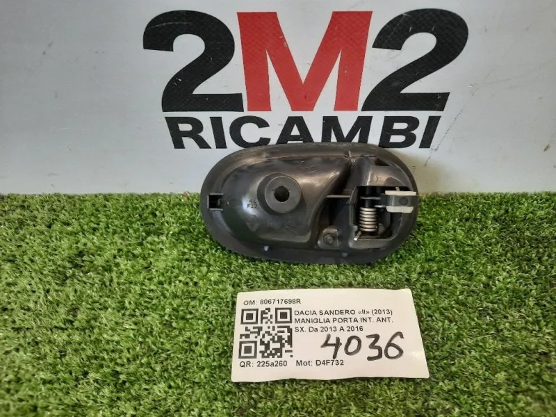 Maniglia Porta INT ANT SX 806717698R Dacia Sandero II 2013